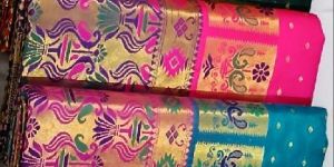 Krishna Satin Minakari Pallu Saree