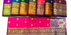 Krishna Satin Self Butta Saree