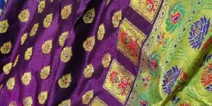 Monika Satin Minakari Pallu Saree