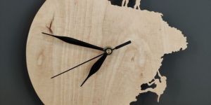Laser Cut Wooden Wall Clock