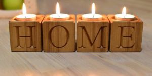 Wooden Candle Stand
