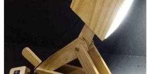 Wooden Dog Lamp