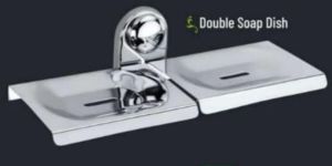 3001 Red Lay Flench Series SS Double Soap Dish