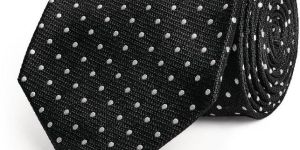 Black Polka Dot Tie