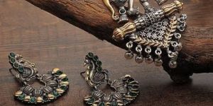 Brass Necklace and Earring Set