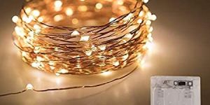 Golden LED String Lights