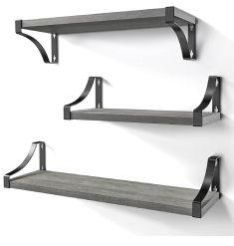 3 Pcs Wall Mounted Floating Shelves