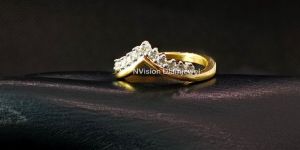 V Shaped Designer Diamond Ring