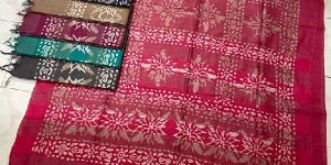 Cotton Batik Printed Saree