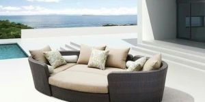 Oval Shaped Sun Lounger