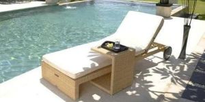 Wicker Sun Lounger
