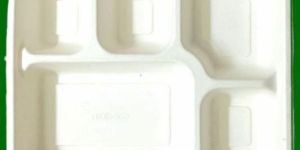 Plastic 5 Compartment Meal Tray