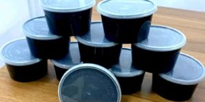 Plastic Black Food Container
