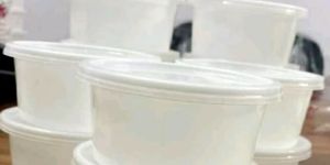 Plastic White Food Container