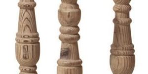 Carved Wooden Candle Stand