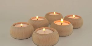 Wooden Candle Votive