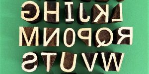 Wooden Alphabet Stamp Set