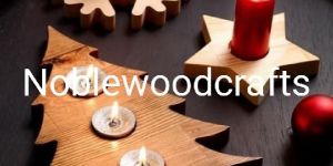Wooden Christmas Candle Holder