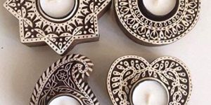 Wooden Decorative Candle Holder