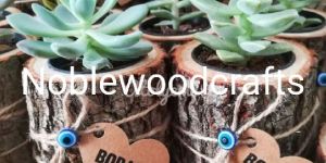 Brown Wooden Planter