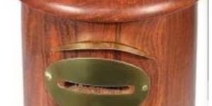 Wooden Post Office Money Box
