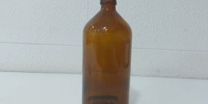 G-42 25 MM ROUND AMBER BOTTLE