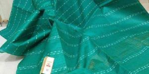 Sea Green Ghicha Silk Saree