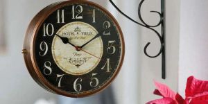 Antique Analog Railway Clock