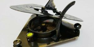 Brass Sundial Compass with Adjustable Screw