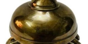 Nautical Antique Brass Crab Ornate Desk Bell