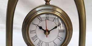 Vintage Brass Table Hanging Clock