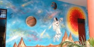 Play School Cartoon Painting