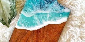 Ocean Design Epoxy Resin Chopping Board
