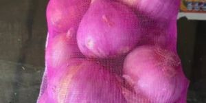 Pink HDPE Mesh Bag