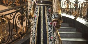 Beige Color Moroccan Kaftan Dress