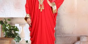 Designer Georgette Kaftan Dress