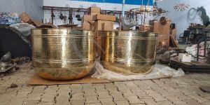Large Brass Planter