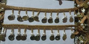 White Pearl Beads Lace