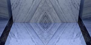 Cross Figure White Marble Slab