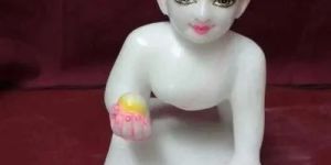 Marble Laddu Gopal Statue
