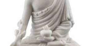 White Stone Buddha Statue