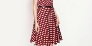 RED WESTERN DRESS FOR GIRLS