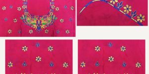 Pink Blouse Aari Work