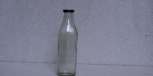 100ml Glass Square Milk Bottle