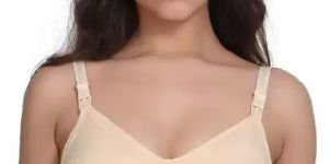 Women Beige Nursing Non Padded Bra