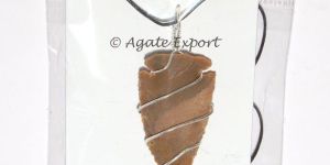 Agate Arrowheads Wrap Necklace