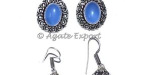 Calcedoney Onyx Earrings