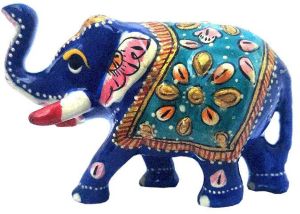 Metal Meenakari Good Luck Elephant Craft