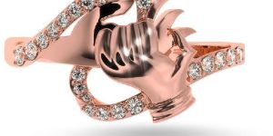 Diamond Studded Ring for Girl's