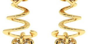 Women Diamond Gold Earring